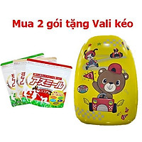 Combo 2 gói sữa tăng chiều cao cho trẻ Asumiru Ichiban Boshi 180g tặng Vali kéo cho bé