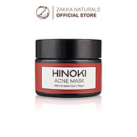 Mặt nạ giảm mụn, giảm sưng, gom cồi mụn và ngăn ngừa mụn Hinoki Acne Mask Zakka Naturals 40g