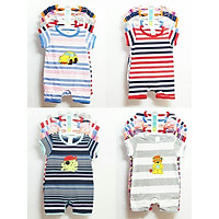3 Bộ Body đùi liền quần cotton bé 3 tháng - 2 tuổi( Màu ngẫu nhiên )