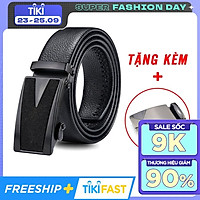 Thắt lưng nam PAGINI DL07 khóa tự động - Dây lưng nam mặt khóa bằng thép không gỉ cao cấp - Tặng thêm 1 mặt khóa cao cấp