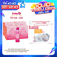 Combo 4 hộp nước uống Collagen Vitamin C sáng da InnerB Glowshot (50mlx6)