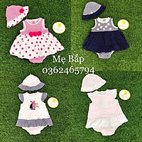 Body kèm mũ Little Me bé gái dư xịn