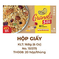 Hạt Dinh Dưỡng Ngũ Cốc Granola - Hộp Giấy 168g - FAMINUTS