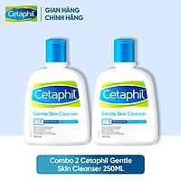 Combo 2 Sữa rửa mặt làm sạch dịu nhẹ không xà phòng Cetaphil Gentle Skin Cleanser 250ml/chai