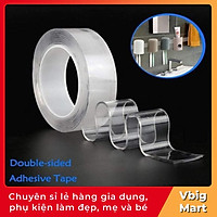 Băng dính trong suốt 2 mặt treo, định vị đồ dùng siêu dính 3m
