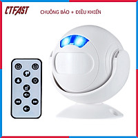 Chuông Báo Khách Cửa Hàng, Báo Động Chống Trộm Cảm Biến Hồng Ngoại CTFAST 01 - Chuông Cửa Báo Khách Ghé Thăm, Dọa Trộm Xâm Nhập, Ánh Sáng Đèn Ngủ - Không điều khiển từ xa