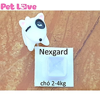 1 viên NexGard trị ghẻ, viêm da, ve rận (chó từ 2 - 4kg)
