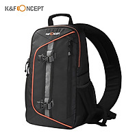 Balo máy ảnh kĩ thuật số DSLR K&F CONCEPT chống sốc chống nước cao cấp với bộ vệ sinh len tặng kèm