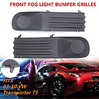 1 Pair Front Bumper Grilles Grill Fog Light Cover For VW TRANSPORTER T5