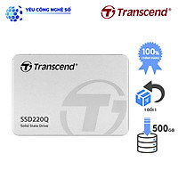 Ổ cứng gắn trong Transcend SSD 500GB 220Q SATA 3 2.5 inch - Hàng Chính Hãng