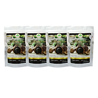 Combo 4 Túi Tỏi Đen Cô Đơn Đất Việt (125g) - Tặng Kèm 1 Chai Mật Ong Nguyên Chất (500ml)