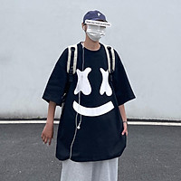 Áo phông nam nữ unisex form rộng tay lỡ thun MARSHMELLO teen cổ tròn oversize cotton giá rẻ màu đen trắng tee pull