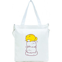 Túi Vải Đeo Chéo Tote Bag Họa Tiết 3 Mèo XinhStore