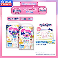 Combo 2 Tã/bỉm quần Merries size L - 44 miếng (Cho bé 9 - 14kg)
