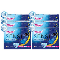 Combo 6 Băng Vệ Sinh Diana Super Night Có Cánh 29cm (Gói 4 Miếng)