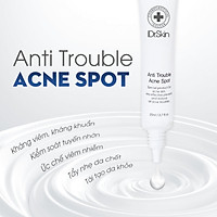 KEM NGĂN NGỪA MỤN CÁM MỤN ĐẦU ĐEN Thương Hiệu iDr.Skin - ANTI TROUBLE ACNE SPOT (20ml). Hỗ Trợ Ngăn Ngừa Dứt Điểm Các Loại Mụn Thông Thường Và Mụn Viêm. Kem Ngăn Ngừa Mụn Hỗ Trợ Không Bị Sẹo Rỗ Và Thâm Sau Mụn Xuất Xứ Hàn Quốc (20ml) Hàng Chính Hãng