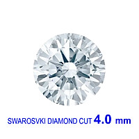 Kim Cương Nhân Tạo SWAROVSKI GEMS 3.6-15.0 MM Dạng Diamond Cut Màu Trắng Nước D