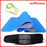 Thảm Tập Yoga Định Tuyến TPE 2 Lớp – Chọn Màu – Chọn Độ Dày + Bao Thảm Tập Yoga + Dây Buộc Thảm Tập Yoga Chính Hãng miDoctor