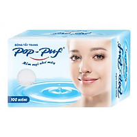 Bông Tẩy Trang Pop-puf ép biên 100 miếng