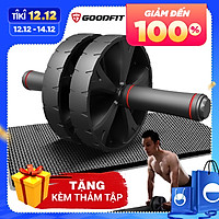 Cơn Lăn Tập Cơ Bụng 2 Bánh Cao Cấp, Trống Trượt, Tặng Kèm Thảm GF602AB