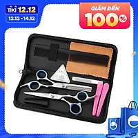 Bộ Kéo Cắt Tóc Nam Chuyên Nghiệp TẶNG LƯỢC + Phụ Kiện Có Bao Kéo Sang Trọng