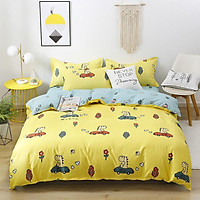 Bộ Ga Giường Và Vỏ Gối Cotton ADU79 Bedding Đủ Kích Thước Trải Nệm mềm mịn 1m4, 1m6, 1m8 Chưa Gồm Chăn