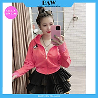 Áo Khoác Nữ Đẹp, Áo Khoác Nữ Form Rộng, Áo Khoác Nữ Chống Nắng Chất Liệu Thun Cotton Cao Cấp, Áo BomBer Nữ Thương Hiệu Baw AK03 (Hình thật shop tự chụp)