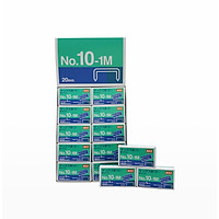 Set 20 hộp đinh ghim Max No.10 1M Malaysia - Ghim phẳng, số 10 tiêu chuẩn, dễ sử dụng, độ bền cao