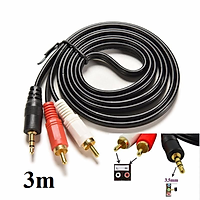DÂY AV 1 RA 2 DÀI 3M GIẮC CẮM 3.5MM