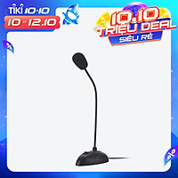 Micrô Có Dây Chân Đế Đầu Cắm Cổ Ngỗng Linh Hoạt Mini Studio 3,5 Mm Cho Máy Tính PC Máy Tính Để Bàn Máy Tính Xách Tay