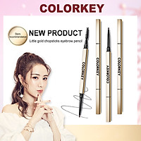 Colorkey Small Gold Eyebrow Pencil Three dimensional Waterproof Sweat Proof Beginners Ultra Fine For Students