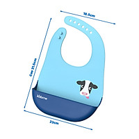 Yếm Ăn Silicone Kèm Khay Đựng Kidsme Cho Trẻ Nhỏ Siêu Nhẹ (3 Màu) - Sản Phẩm Dành Cho Bé Ăn Dặm Chủ Động