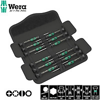 Bộ tua vít điện tử đa năng 12 chiếc Kraftform Micro - Wera 05073675001