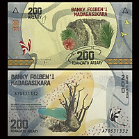 Tiền thế giới 200 ariary của Madagascar sưu tầm