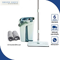 Bộ Lau Nhà Tự Vắt Thông Minh, Chổi Lau Nhà Phẳng Xoay 360 Độ
