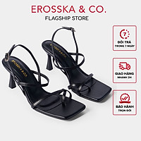 Giày cao gót Erosska thời trang phối dây gót nhọn kiểu dáng xỏ ngón cao 7cm BM004