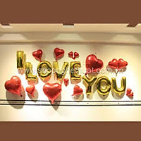 Set bóng chữ I Love YOU