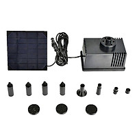 3 Types Floating Solar Powered Fountain Pond Water Pump Garden Bird Bath Tank Decor