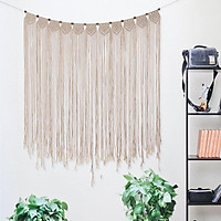 119CM Bohemia Wall Hanging Tapestry Window Cotton Curtain Decor Wedding