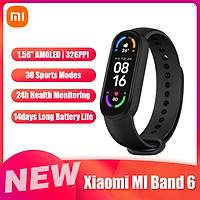 Đồng hồ thông minh Xiaomi MI Band 6 1.56 ’’ AMOLED BT5.0 30 chế độ thể thao/Chống thấm nước 5ATM/Ứng dụng MI Fit / Theo dõi giấc ngủ, tim mạch - Bản nội địa trung