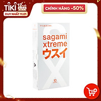Bao cao su Sagami Superthin - Mỏng - Kiểu truyền thống - Hộp 10 chiếc