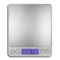 Cân Điện Tử Thực Phẩm Màn Hình Kĩ Thuật Số LCD Với 2 Khay Đồ Ăn (1kg / 0.1g)