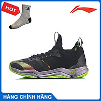 Giày cầu lông Lining AYAR011-2 chính hãng dành cho nam, mẫu mới, đế kếp, chống lật cổ chân - Tặng tất thể thao Bendu