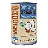 Nước Cốt Dừa Hữu Cơ Vietcoco 400ml