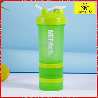Bình Lắc Shaker, Bình Nước Gym, Bình Thể Thao Cho Gymer 4 in 1 (500ml) - Hàng Chính Hãng Amalife