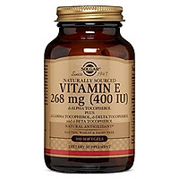 Solgar Vitamin E 268 MG (400 IU) Mixed (d-Alpha Tocopherol & Mixed Tocopherols), 100 Softgels - Supports Immune System & Skin Nutrition - Natural Antioxidant - Gluten Free, Dairy Free - 100 Servings