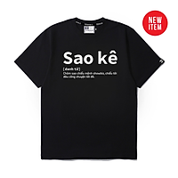 Áo thun Teeworld Sao kê T-shirt Trắng Đen Form Rộng Unisex Nam Nữ