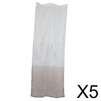 5x100x250cm Castle Pattern Window Room Shade Panel Blackout Curtain Coffee