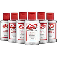 Combo 6 Chai Gel Rửa Tay Khô Sạch Siêu Nhanh Lifebuoy Bảo Vệ Vượt Trội 10 (Chai Nắp 100ml)