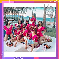Bikini, Đồ Bơi Đi Biển Nữ Liền Thân Cánh Tiên Khoét Bụng Siêu Sang 01